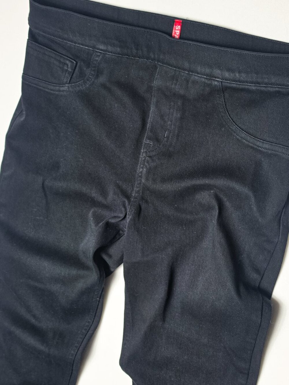 Large Spanx the perfect pant black ankle back seam skinny pants womens